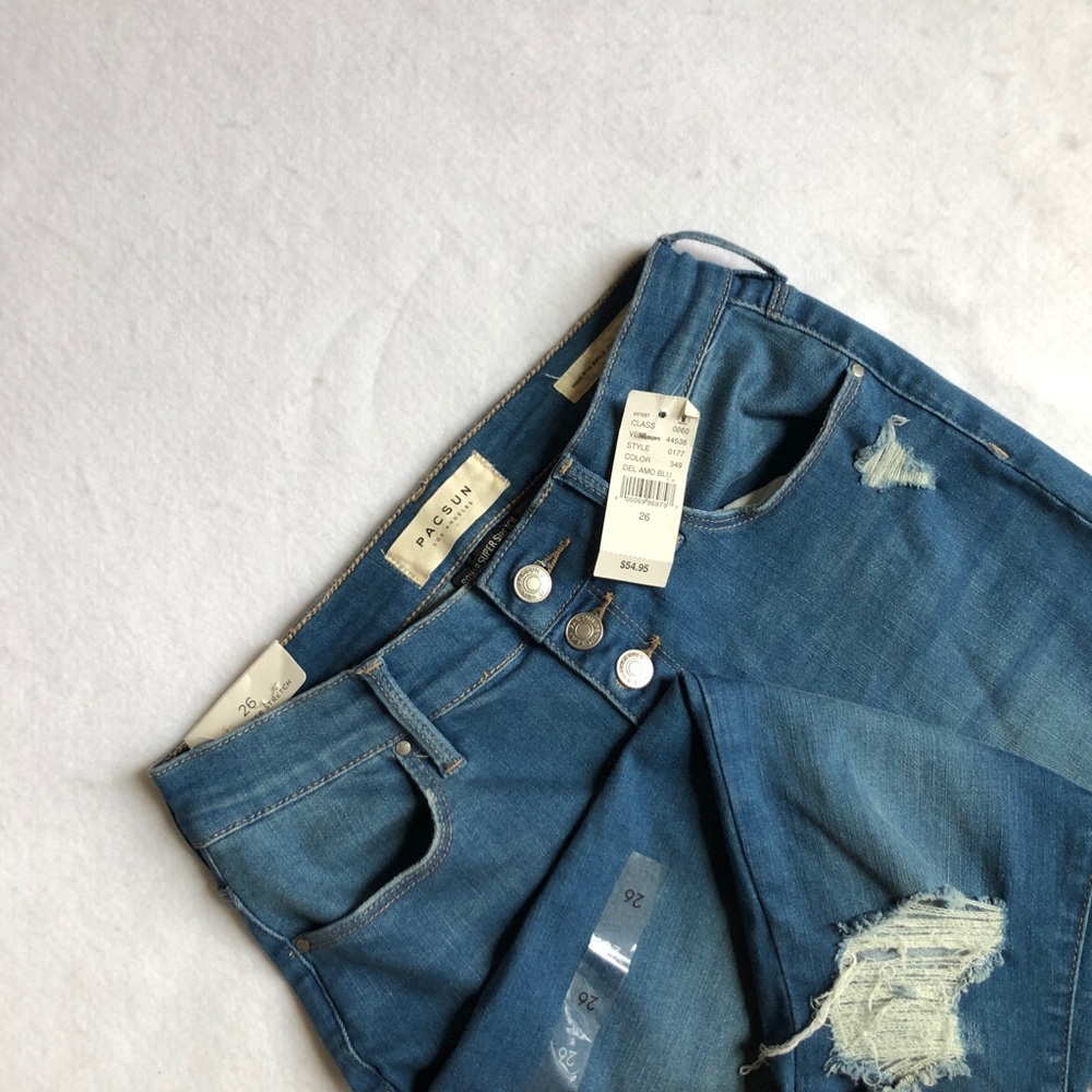 PacSun Button Front High Waisted Jeans